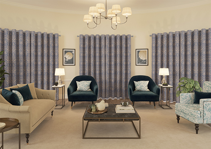 Hathaway, Indigo - Made to Measure Curtains - Image 14